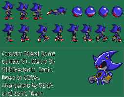 Modern Metal Metal Sonic Sprites (WIP) by SillsDeviant on DeviantArt