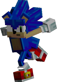 Minecraft Sonic Render by SillsDeviant on DeviantArt