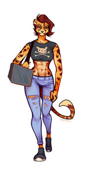 Sporty cheetah