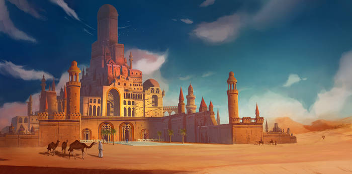 Desert castle