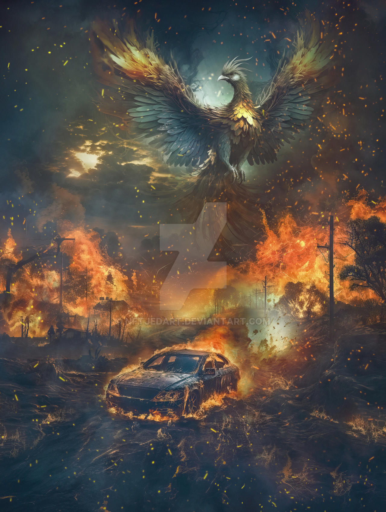 Fire of the Phoenix by NFTJEDART on DeviantArt
