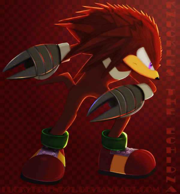 Evil Knuckles Knuckles The Echidna v2 by ZekukN on DeviantArt