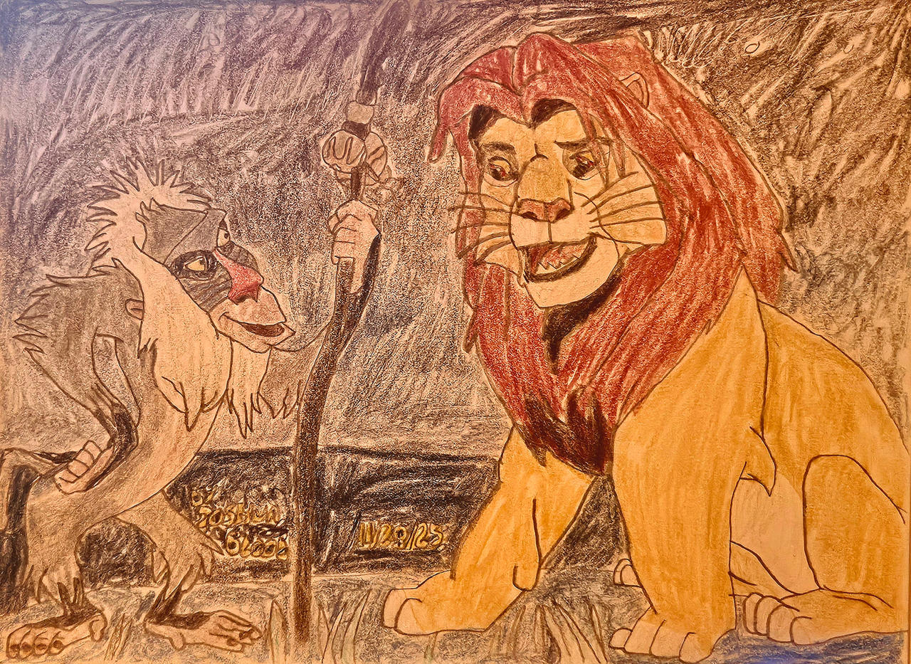 Simba Blood The Lion King (1994) - Simba and Rafiki by JoshuaBlood on DeviantArt