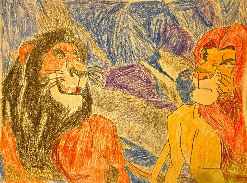 Simba Blood Simba vs Scar battle of the pride rock by JoshuaBlood on DeviantArt