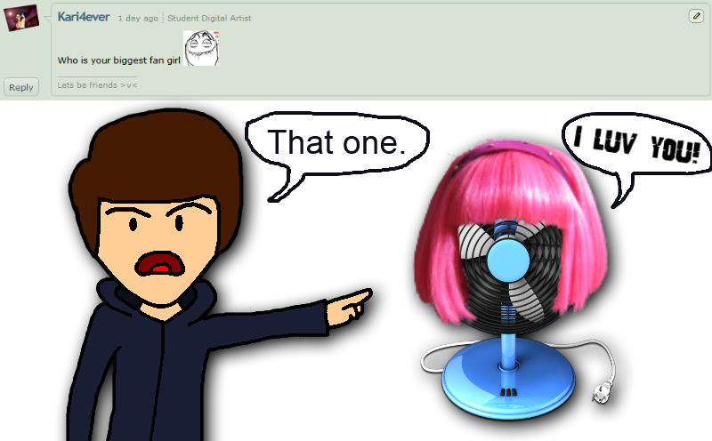 Ask Fans Ask Me #14: Fan Girl by OMGitsthatboy on DeviantArt