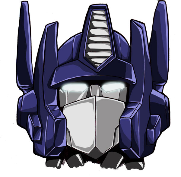 G1 Optimus Prime Head Coloured