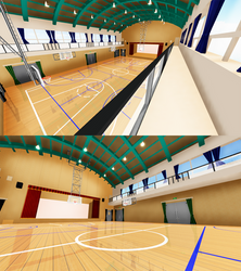 . : DL SERIES : . High School Style Gymnasium