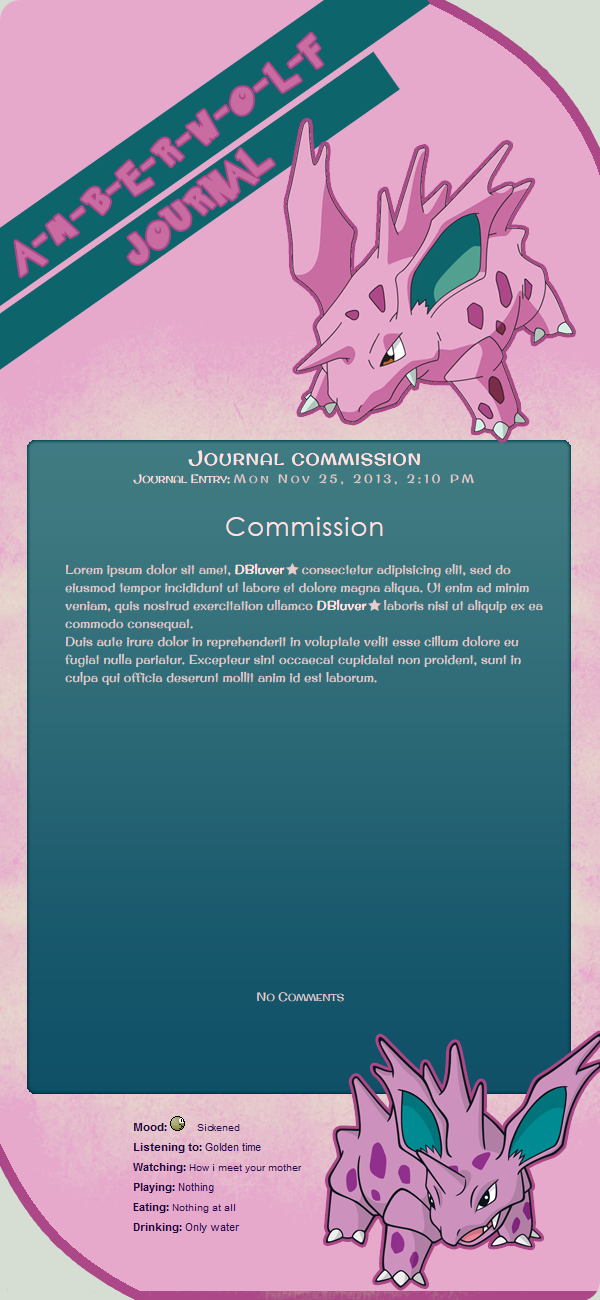 Journal Commission Nidorino