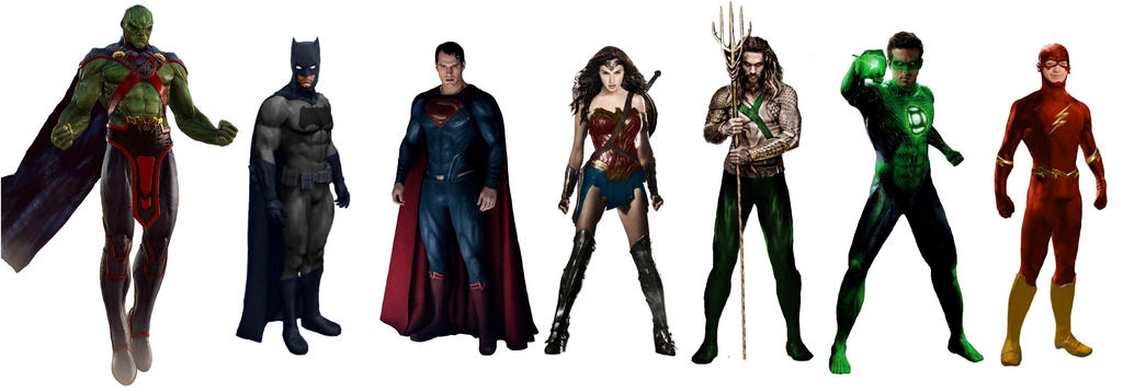 Original Seven Justice League Movie Renders!