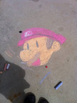 Mario Chalk Art