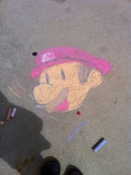 Mario Chalk Art