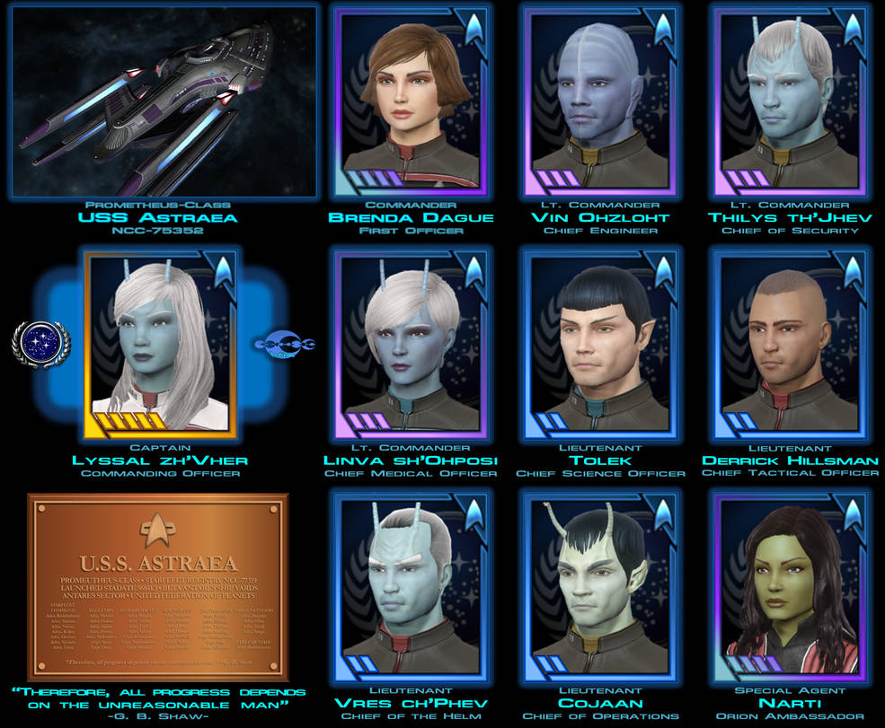 Crew of the U.S.S. Astraea by pdmahler on DeviantArt