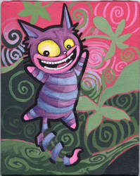 cheshire cat - painted