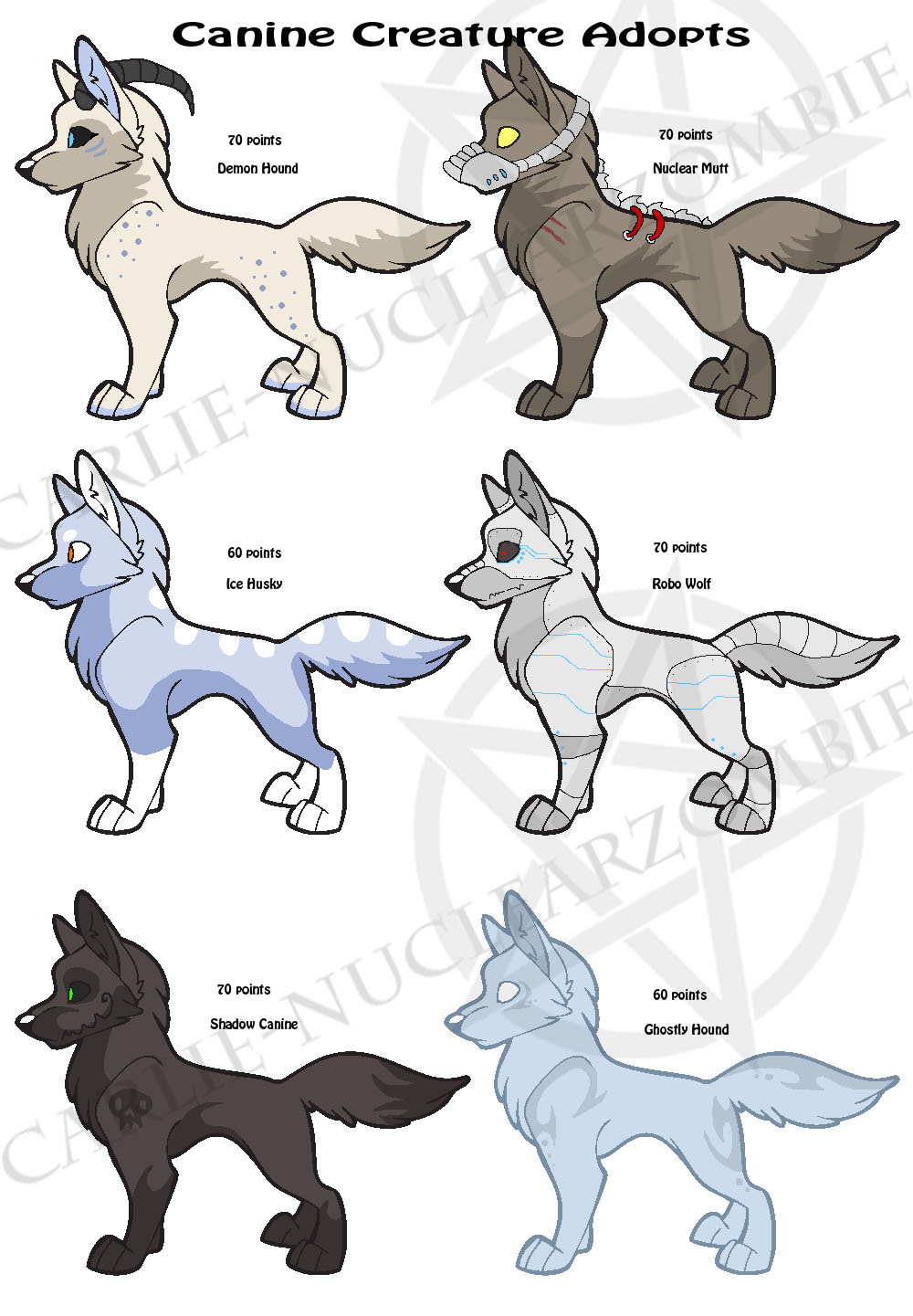 Canine creature adopts- OPEN