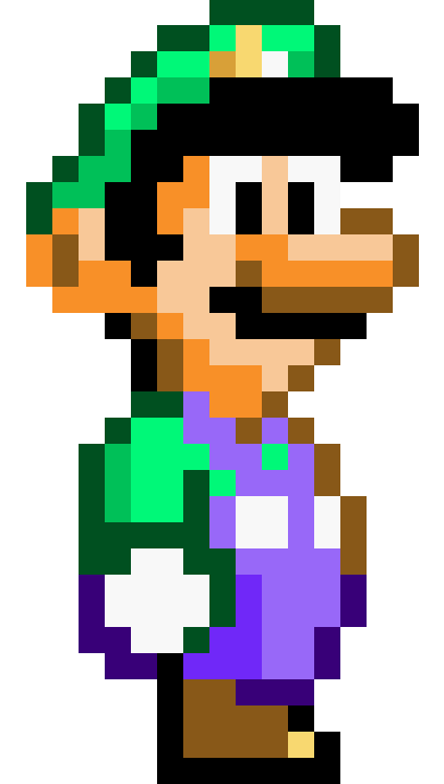 Luigi Super Mario World All Stars Pixel png by Cristianpsg2006 on ...