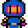 Bomberman Azul Pixel png