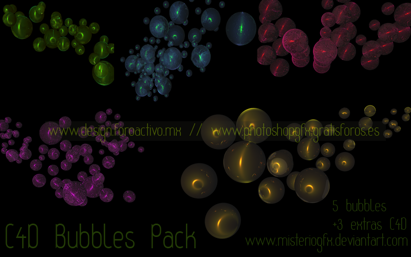 C4D Bubbles Pack + Extra