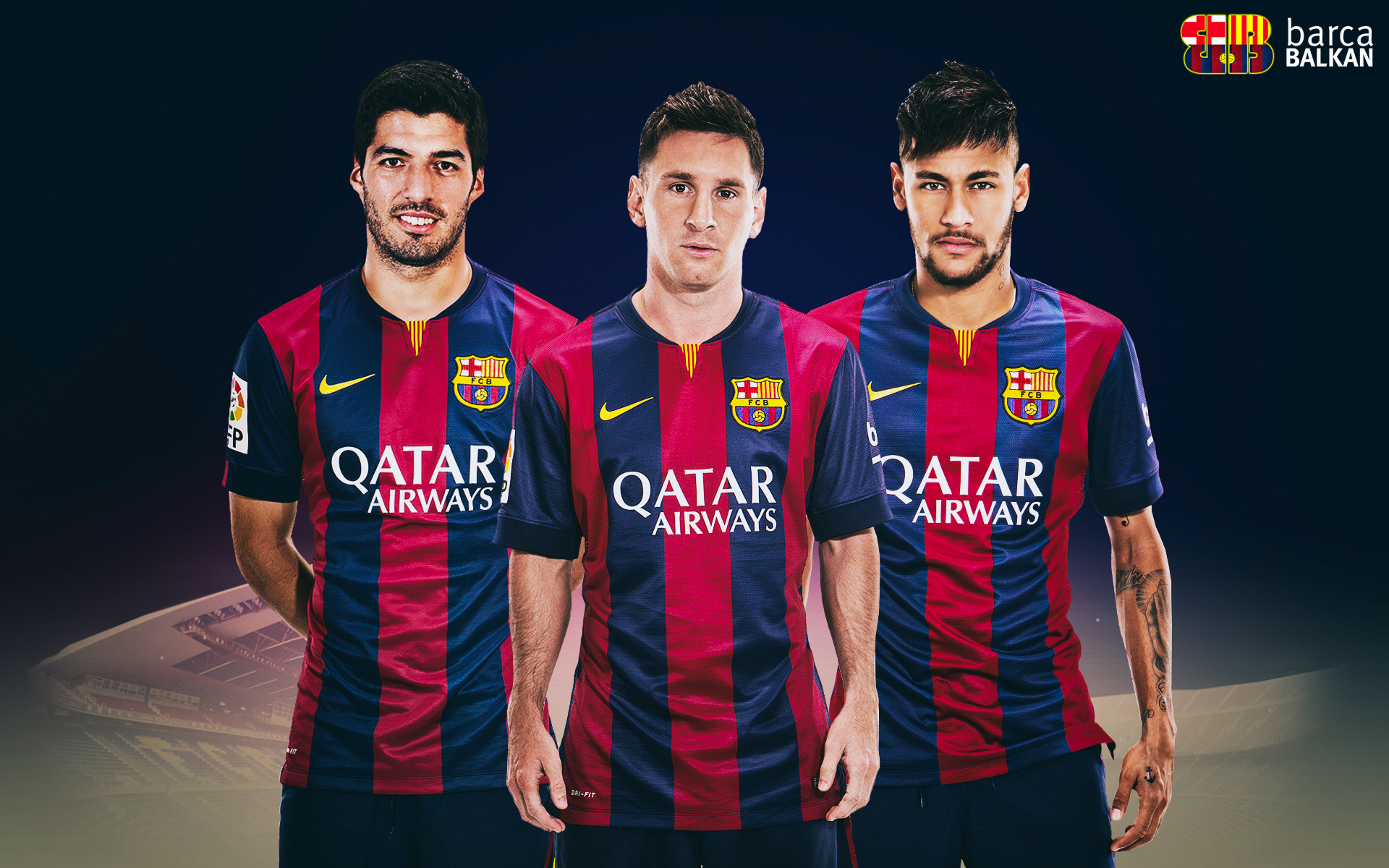 Suarez Messi Neymar - HD wallpaper 2015