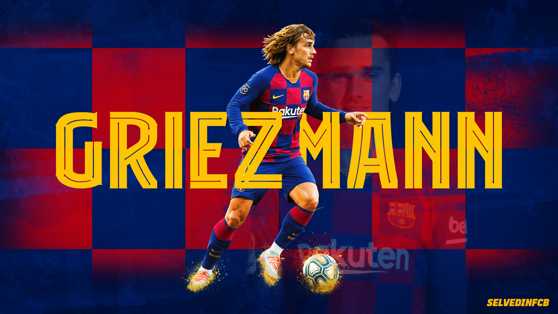 1art1 Football Affiche Murale (91x61 cm) FC Barcelona 2020/2021 Griezmann Poster Et Kit De Fixation Transparent 1art1 Football Affiche Murale (91x61 cm) FC Barcelona 2020/2021 Griezmann Poster Et Kit De Fixation Transparent