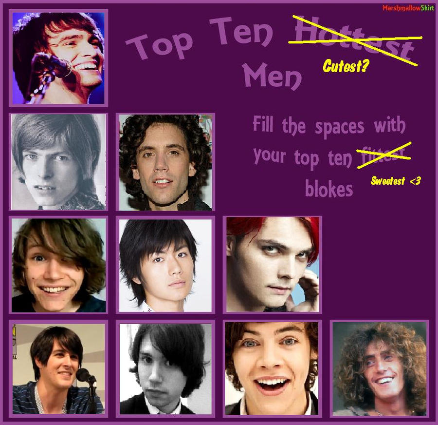 Top Ten Men Meme By MushroomLipGloss On DeviantArt top-ten-men-meme-by-mushroomlipgloss-on-deviantart