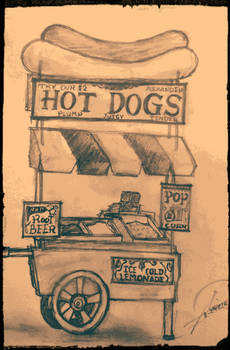 Vintage Hotdog Stand