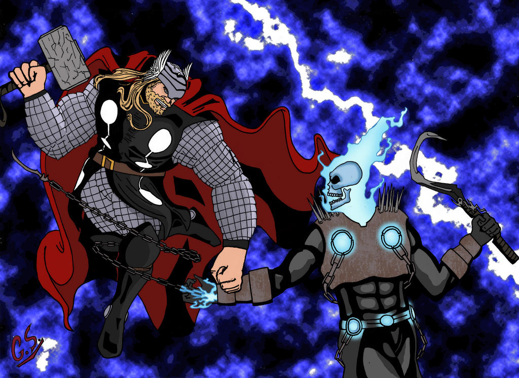 Thor vs Ghost Rider by GABSATO02 on DeviantArt