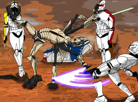 General Grievous vs Clone Troopers