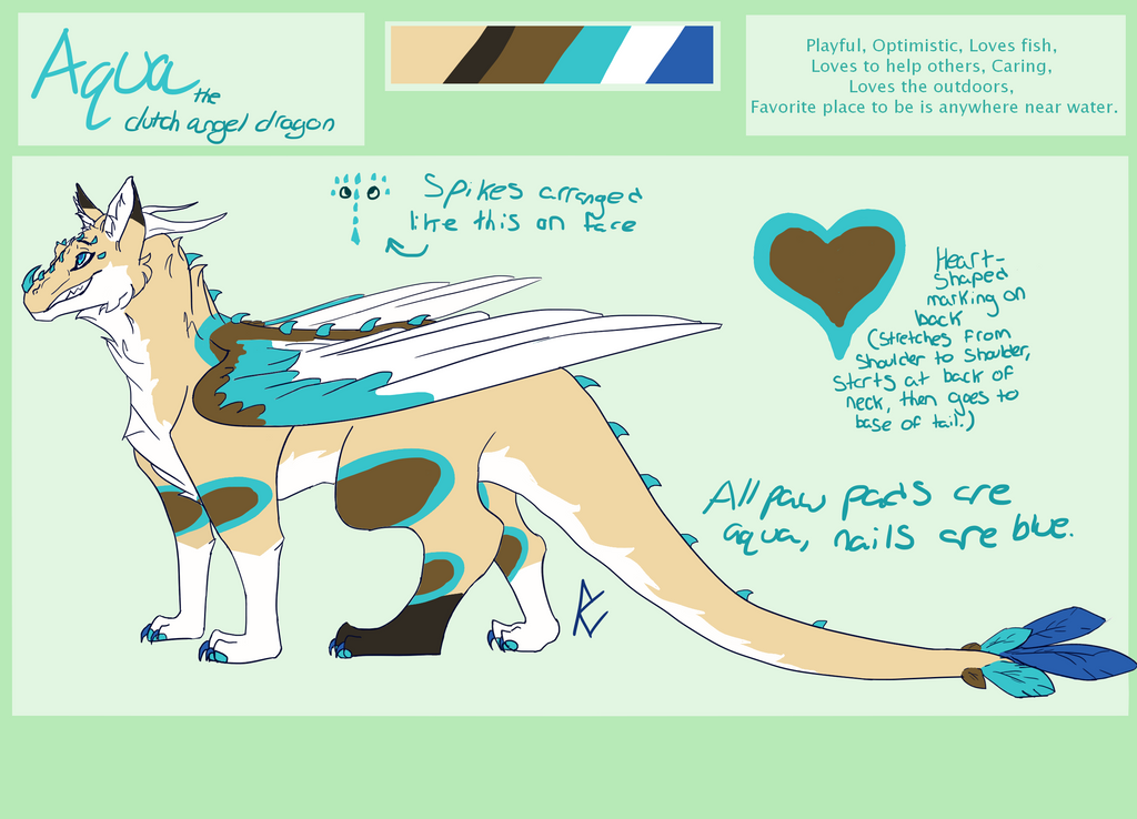 Aqua Character Ref Sheet by Karmawillris3 on DeviantArt