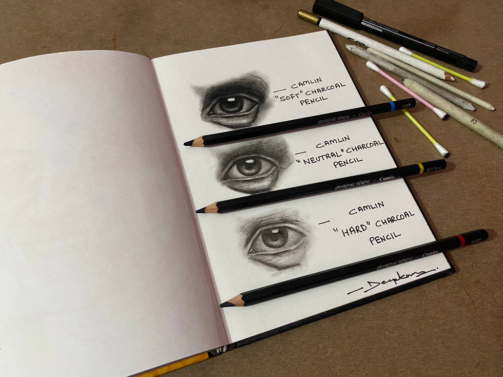 Eyes Drawing with Camlin Charcoal Pencils by DkArt95 on DeviantArt