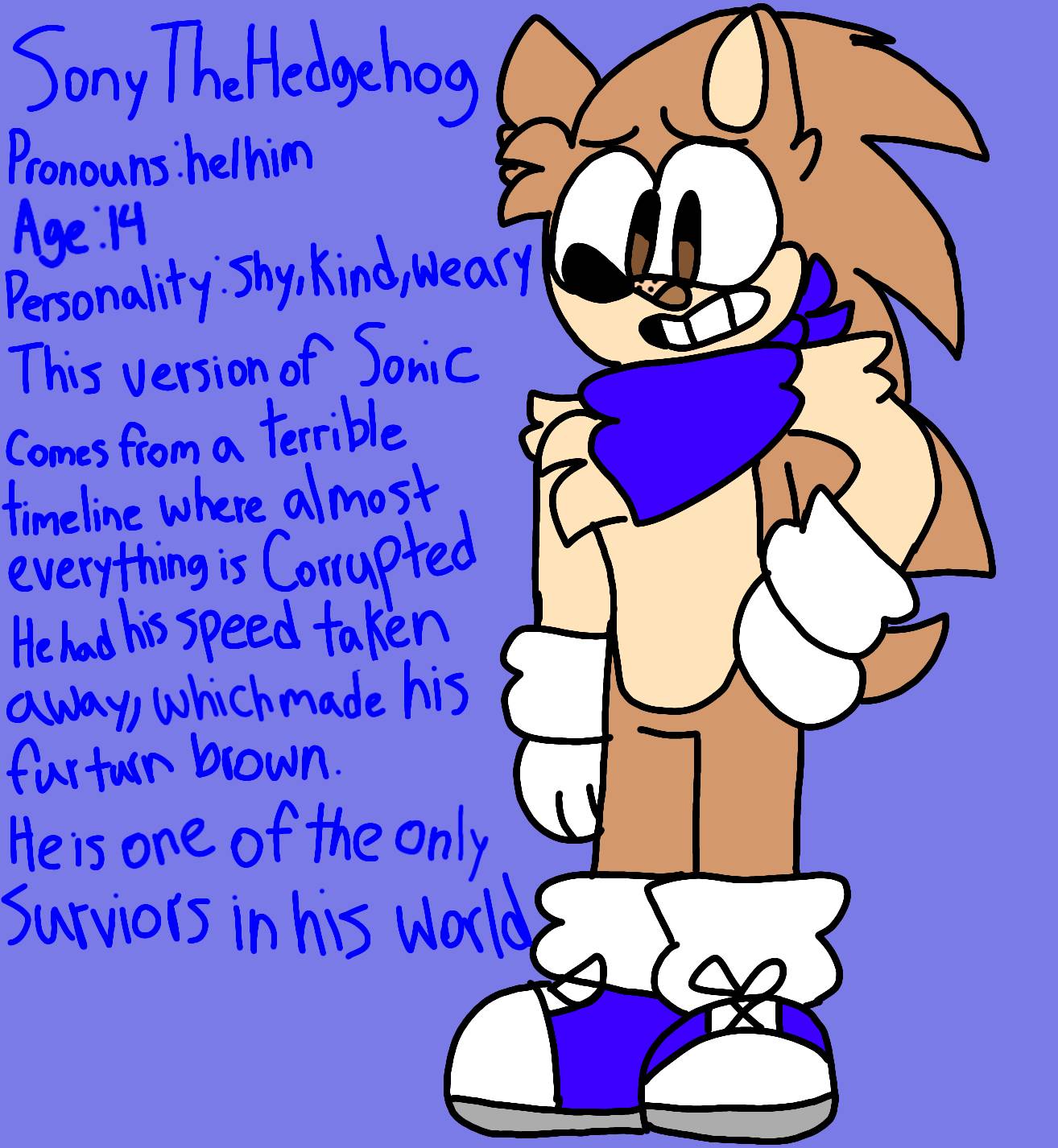 Sony the Hedgehog by DGGTheCat on DeviantArt