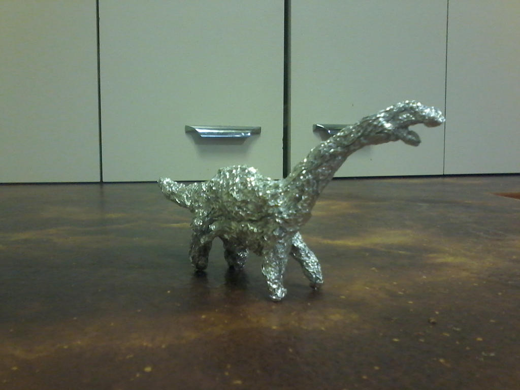 tin foil Diplodocus - Angle 2