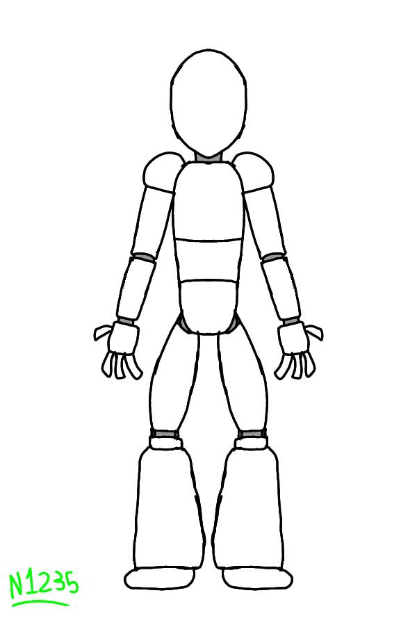 Fnaf Model Base Design FNAF base I made by Nomad1235 on DeviantArt