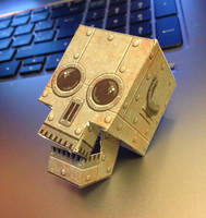 Robot Skull papercraft