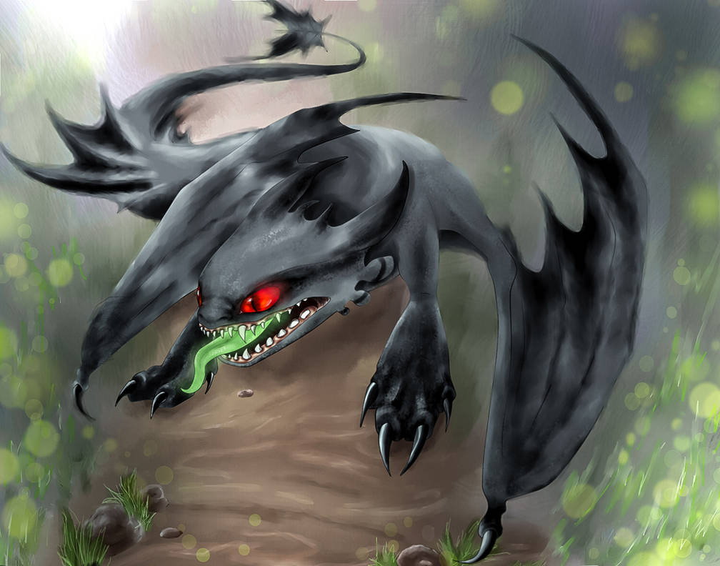 Grumpy Night Fury Angry night fury by io999-art on DeviantArt