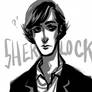 Sherlock: BW Portrait Doodle