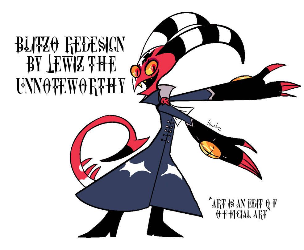 Blitzo Text Blitzo redesign by iizDA on DeviantArt
