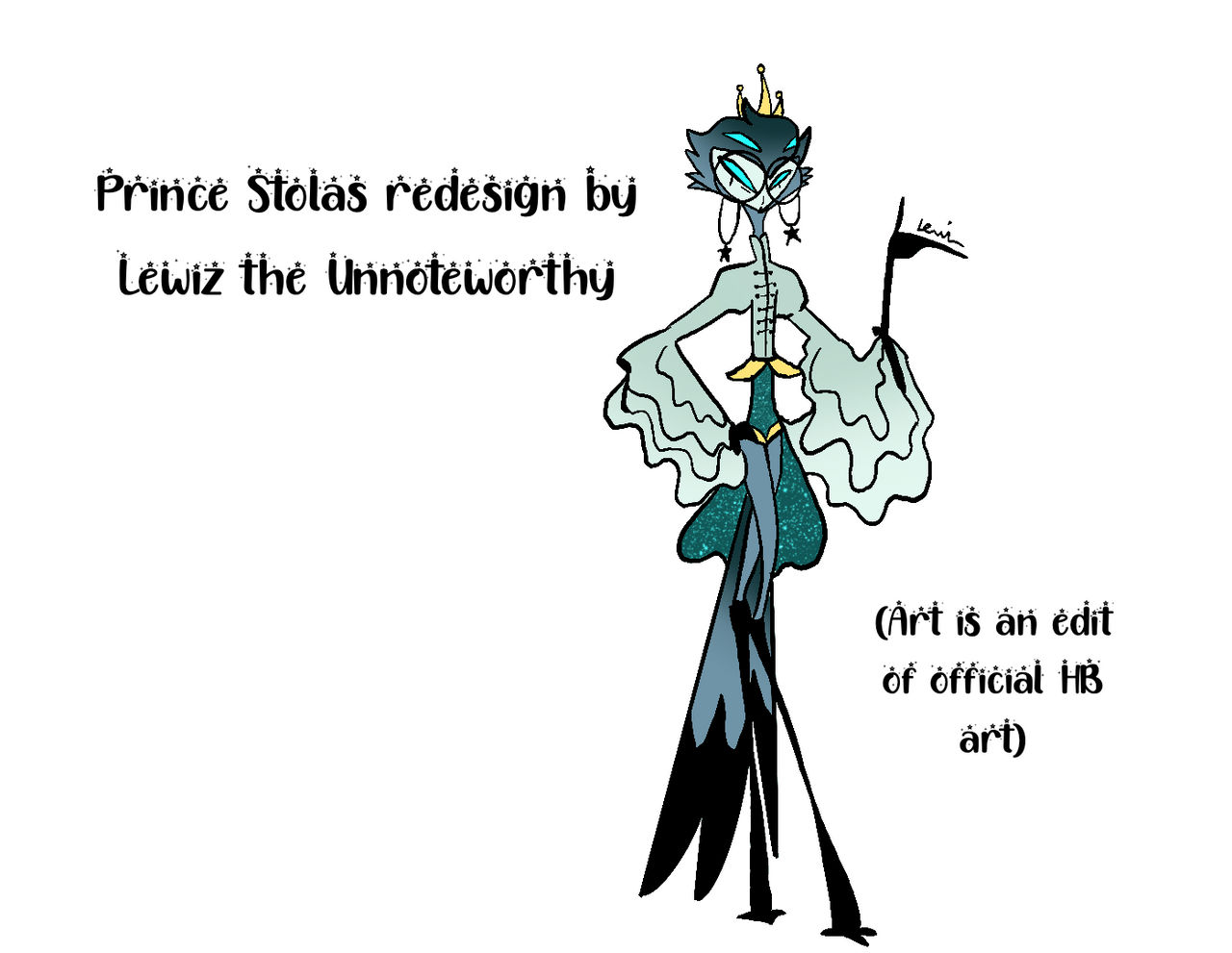 Stolas redesign by iizDA on DeviantArt