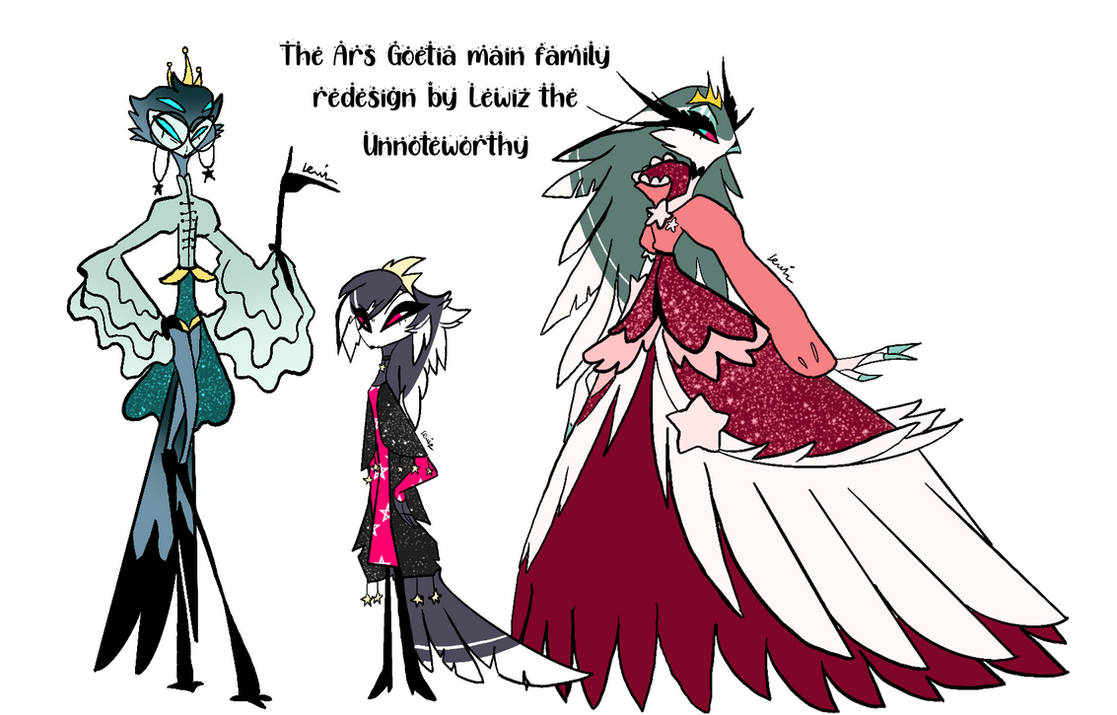 Ars Goetia redesign lineup by iizDA on DeviantArt