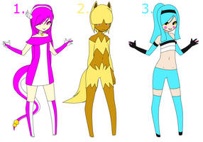 Shiny Pokemon Gijinka Adoptables 1 (ONE LEFT)