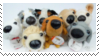 big nose dog plush stamps