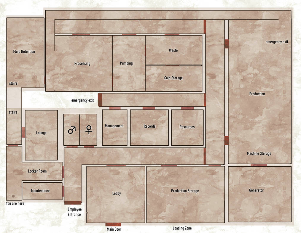 Factory Maps Inside Factory Map Floor 1 by doctorcorby on DeviantArt