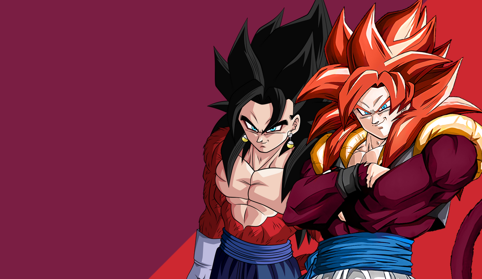 SS4 Gogeta and SS4 Vegito Wallpaper by Robzap18 on DeviantArt