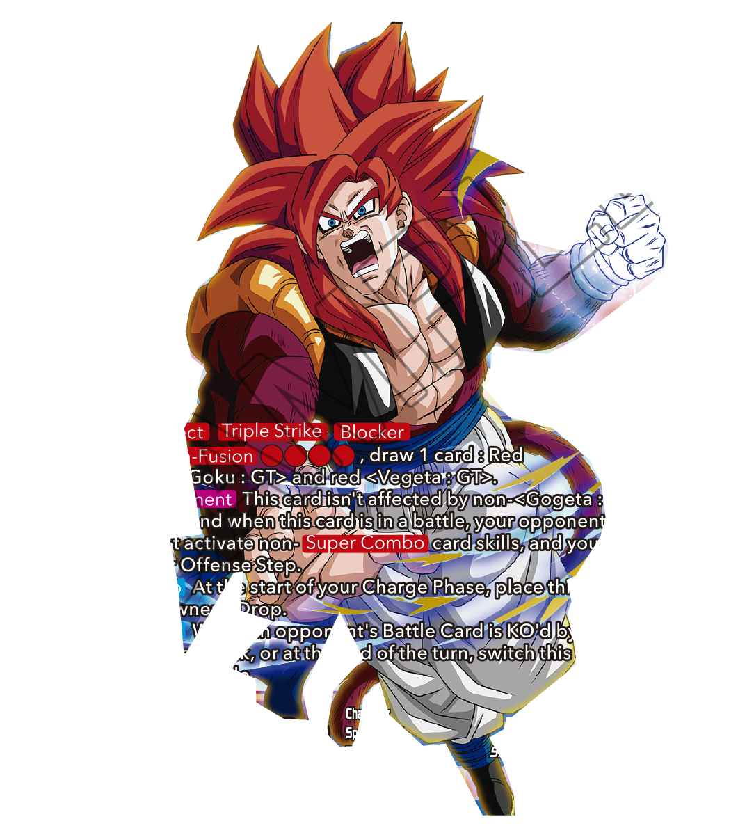 Super Saiyan 4 Gogeta from Dragon Ball GT - Shadow Dragon Saga