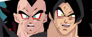 SSJ4 Goku and Vegeta Xenoverse Style