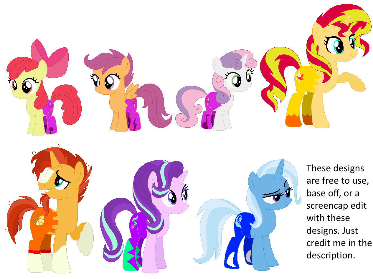 My MLP Designs 2 by MLPPvZBFBDWTDTTTEFan on DeviantArt