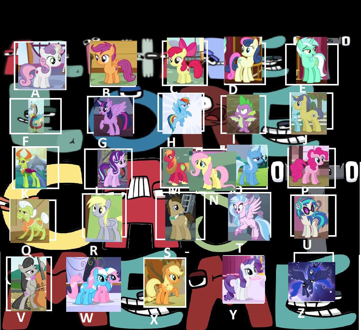 Alphabet lore x mlp eg by Carolinajt on DeviantArt