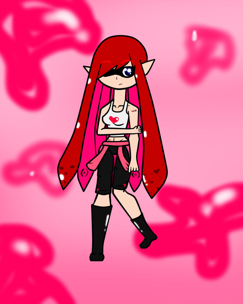 Pink Inkling Sitting .:Skyler the Pink Inkling:. by PrincessSkyler on DeviantArt