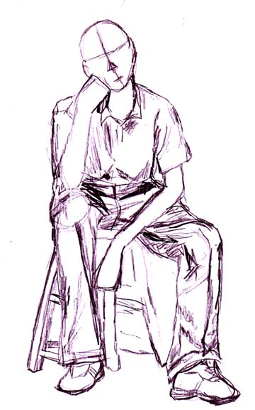 Chair Anime Sitting Pose Reference - Hueso Wallpaper