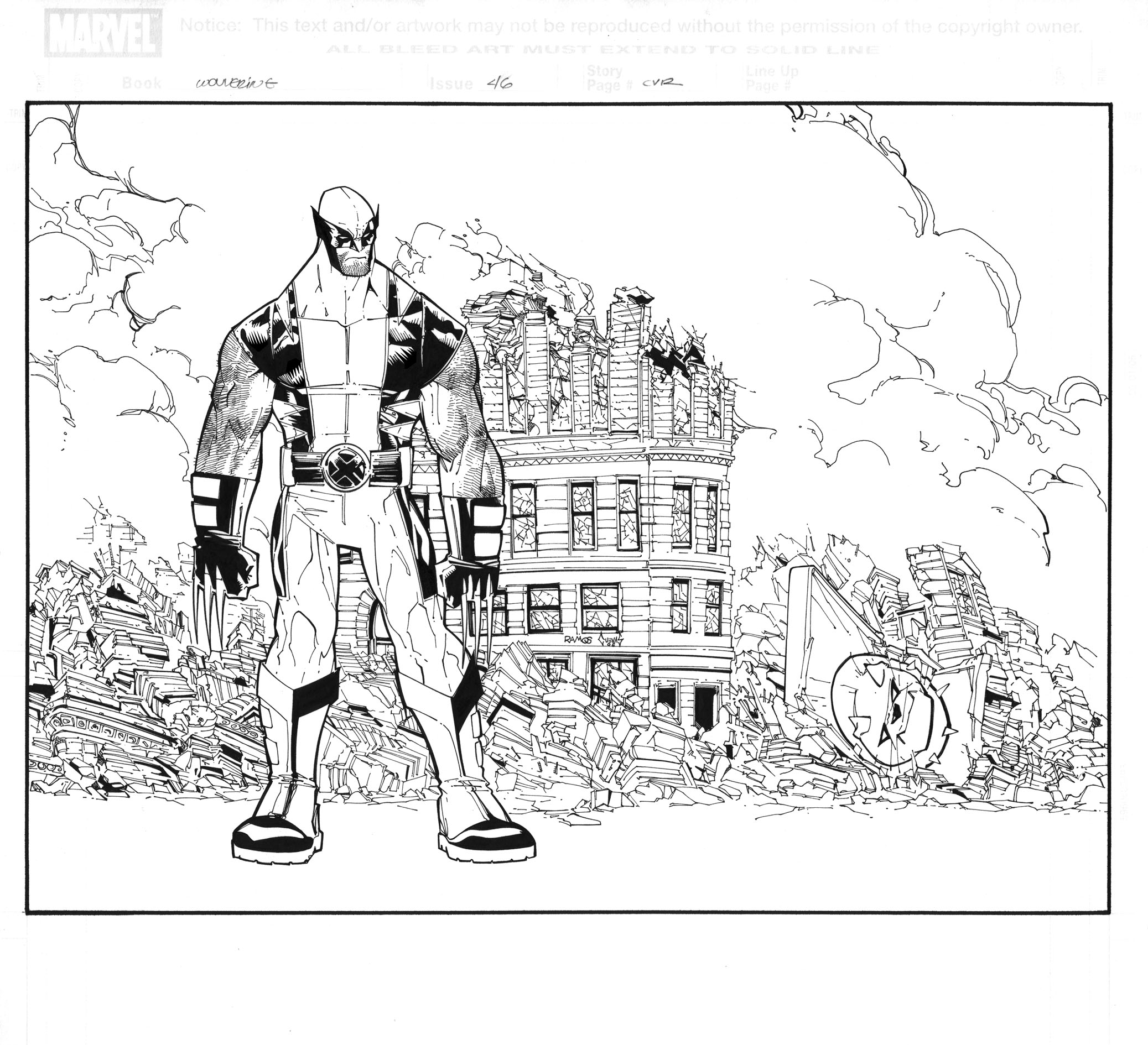 Wolverine cover 46 inks