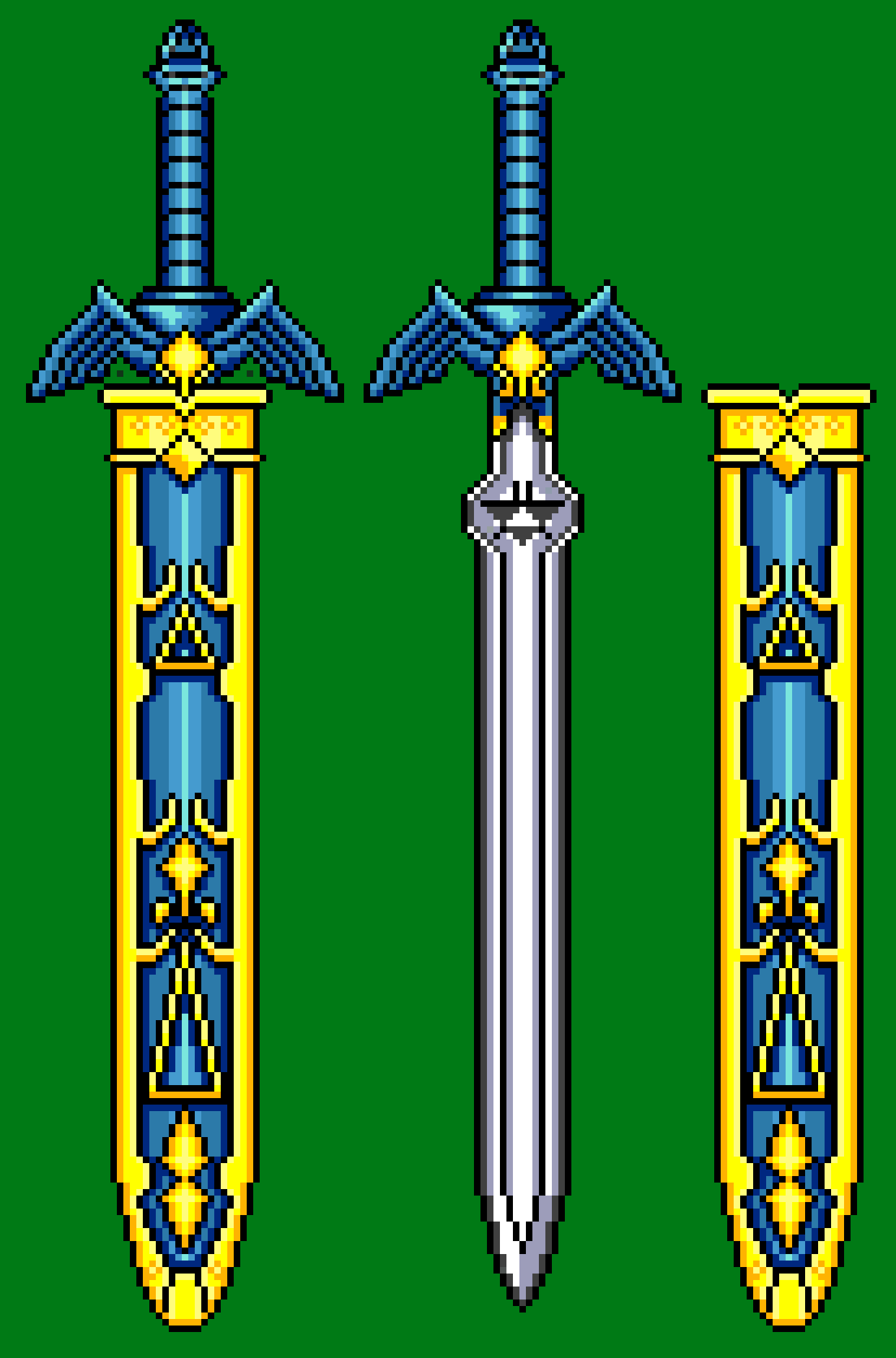 Pixelated Master Sword By BITland On DeviantArt.